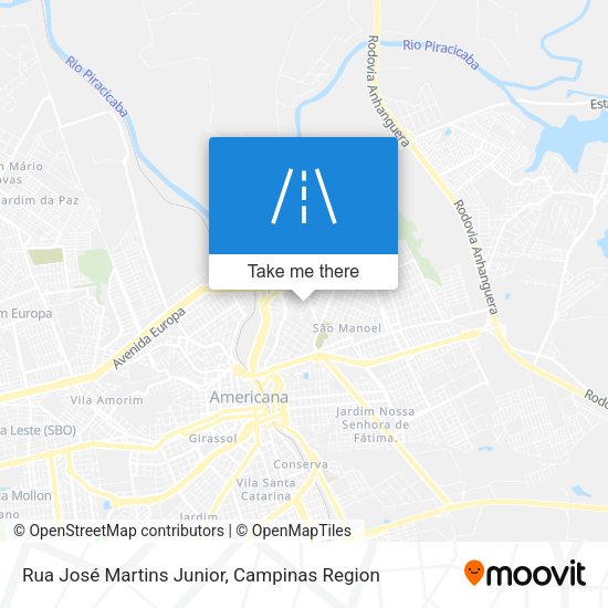 Rua José Martins Junior map