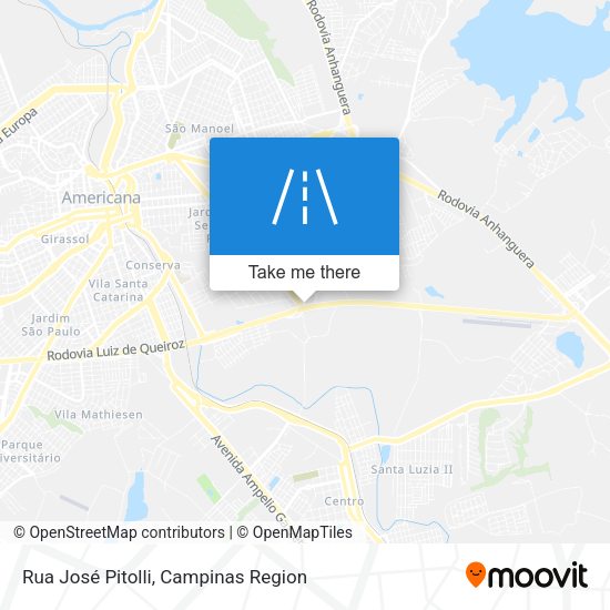 Rua José Pitolli map