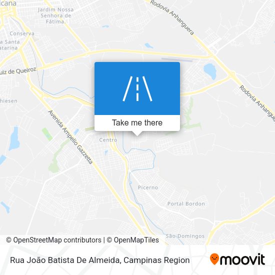 Rua João Batista De Almeida map