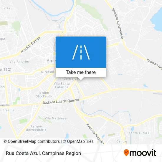 Rua Costa Azul map