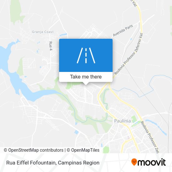 Rua Eiffel Fofountain map