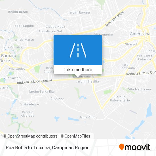 Rua Roberto Teixeira map