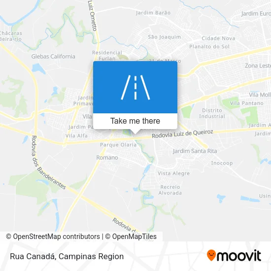 Rua Canadá map