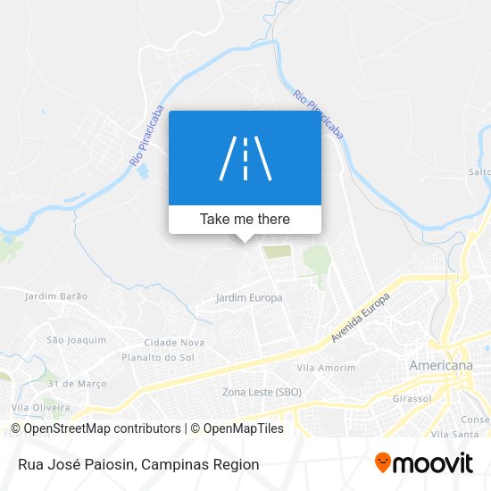 Rua José Paiosin map