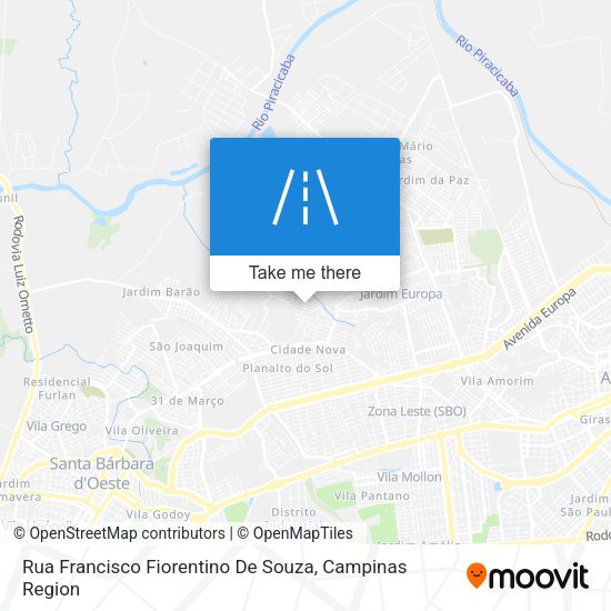 Rua Francisco Fiorentino De Souza map