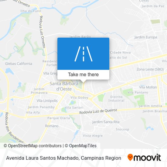 Avenida Laura Santos Machado map