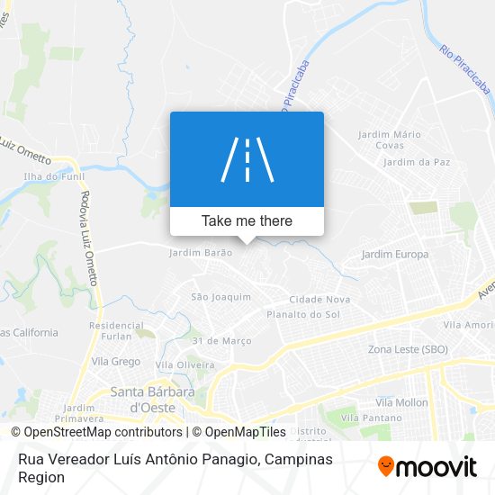 Rua Vereador Luís Antônio Panagio map