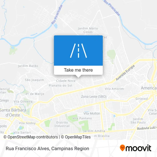Rua Francisco Alves map
