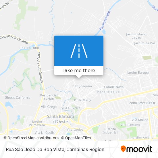 Rua São João Da Boa Vista map