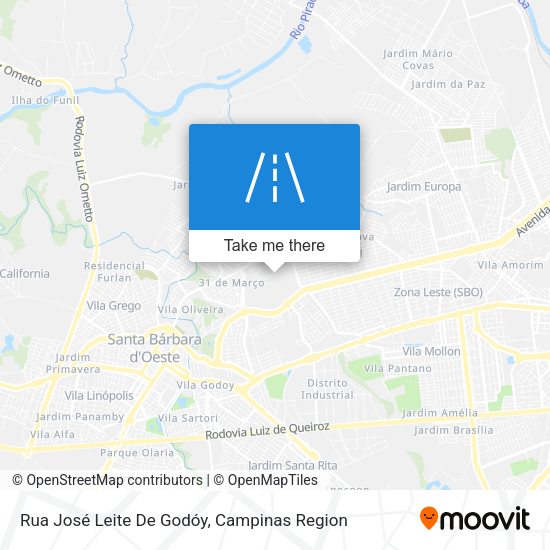 Rua José Leite De Godóy map