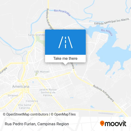 Rua Pedro Furlan map