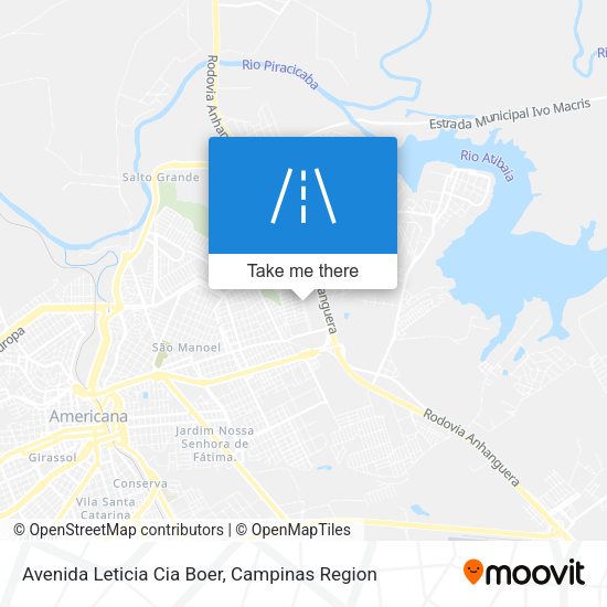 Avenida Leticia Cia Boer map