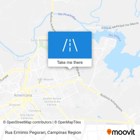 Rua Erminio Pegorari map