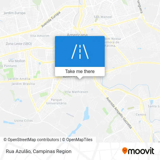 Rua Azulão map
