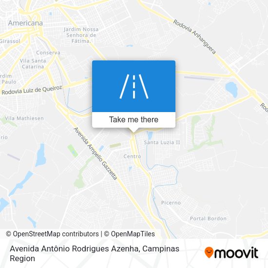 Avenida Antônio Rodrigues Azenha map