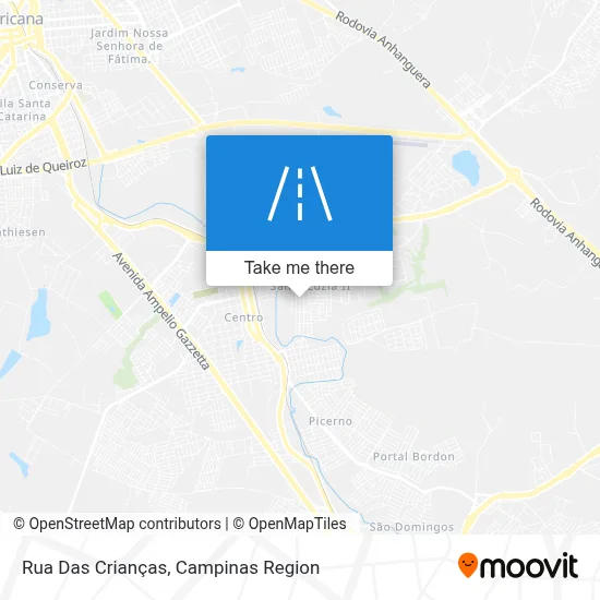 Rua Das Crianças map