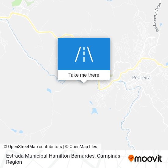 Estrada Municipal Hamilton Bernardes map