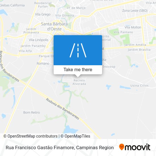 Rua Francisco Gastão Finamore map