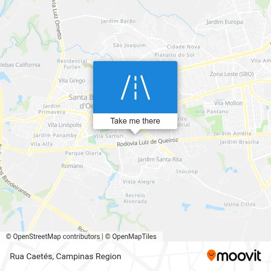 Rua Caetés map