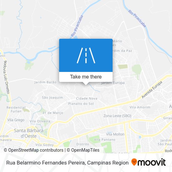 Rua Belarmino Fernandes Pereira map