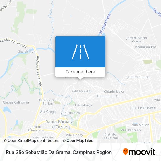 Rua São Sebastião Da Grama map