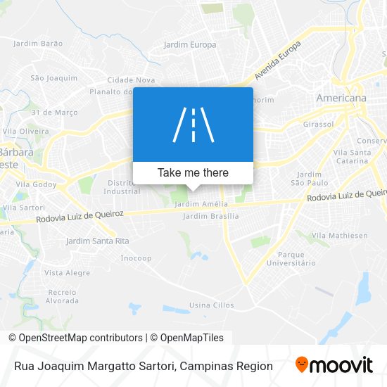 Rua Joaquim Margatto Sartori map