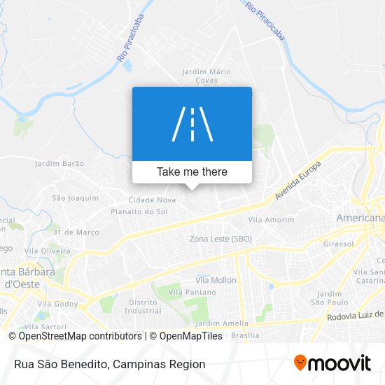 Rua São Benedito map