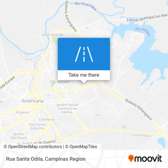 Rua Santa Odila map