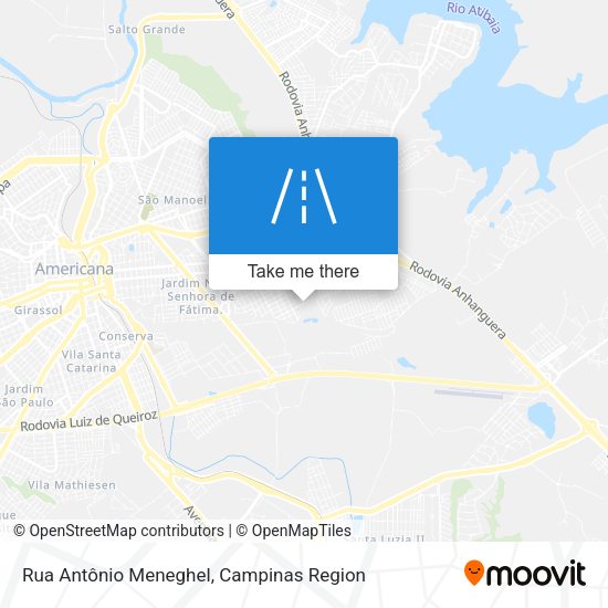 Rua Antônio Meneghel map