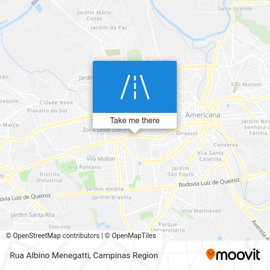 Rua Albino Menegatti map