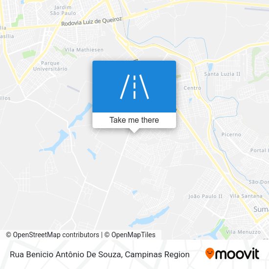 Rua Benicio Antônio De Souza map