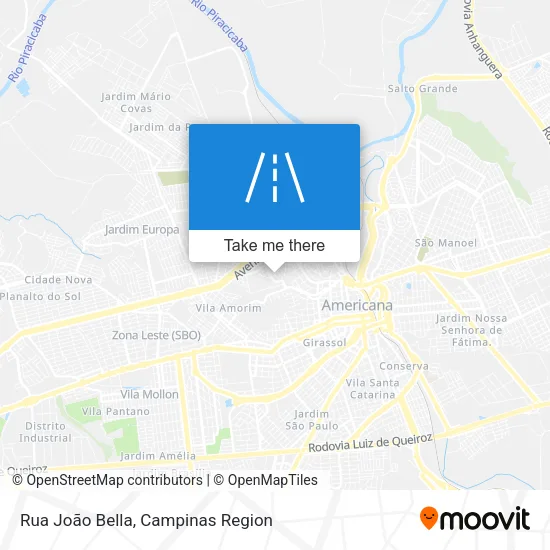 Rua João Bella map