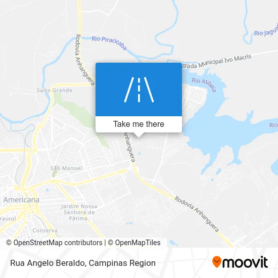 Rua Angelo Beraldo map