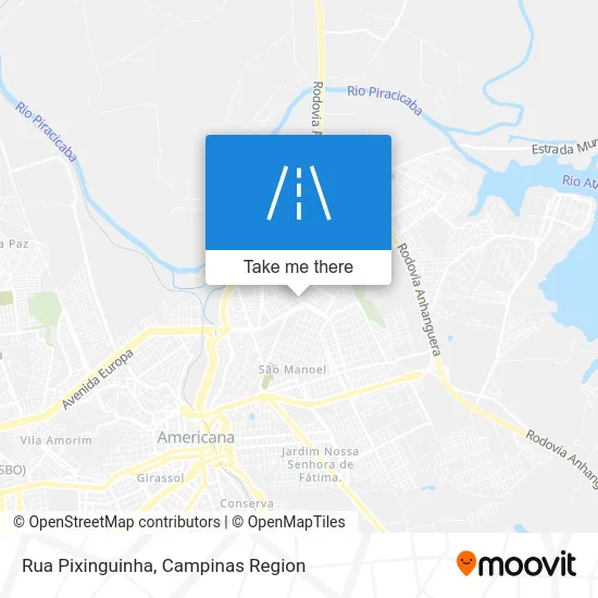 Rua Pixinguinha map