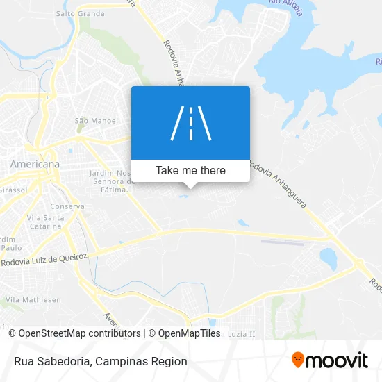 Rua Sabedoria map