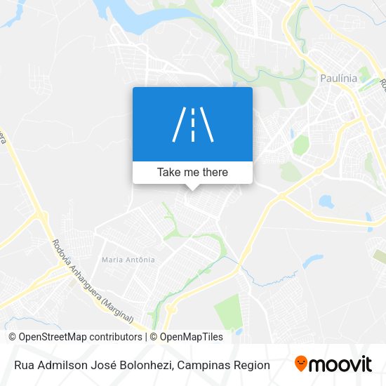 Rua Admilson José Bolonhezi map