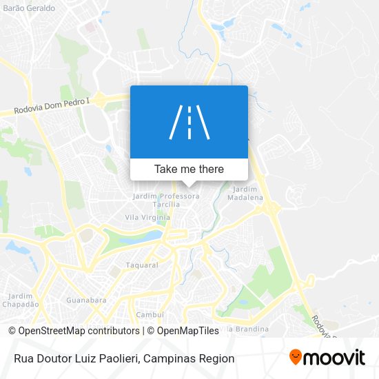 Rua Doutor Luiz Paolieri map