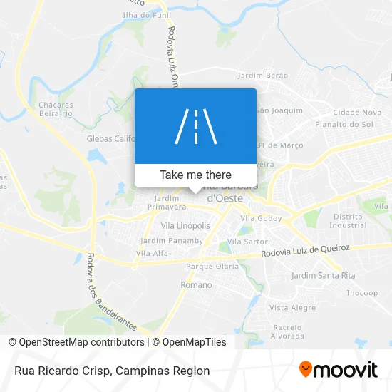 Rua Ricardo Crisp map