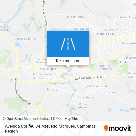 Avenida Corifeu De Azevedo Marquês map
