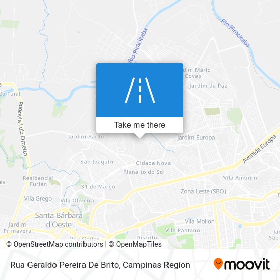 Rua Geraldo Pereira De Brito map