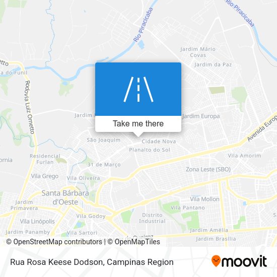 Rua Rosa Keese Dodson map