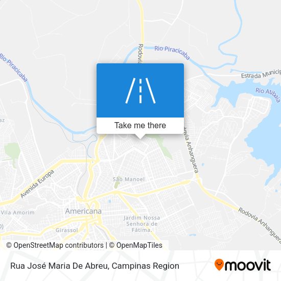 Rua José Maria De Abreu map