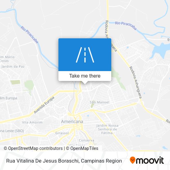Rua Vitalina De Jesus Boraschi map