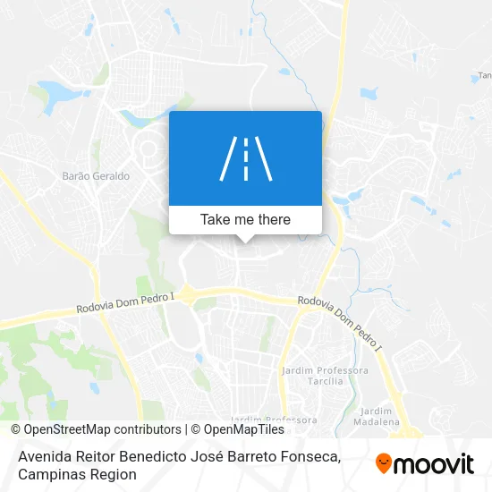 Avenida Reitor Benedicto José Barreto Fonseca map