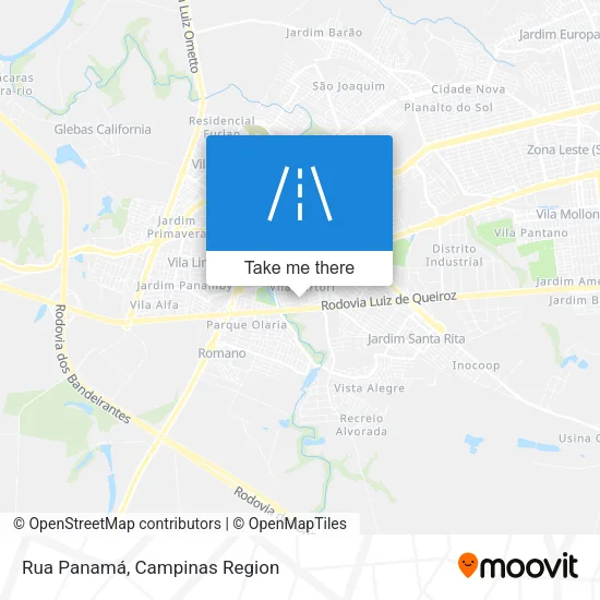 Rua Panamá map