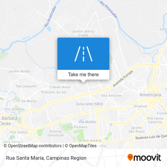 Rua Santa Maria map