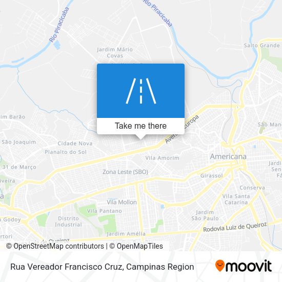 Rua Vereador Francisco Cruz map