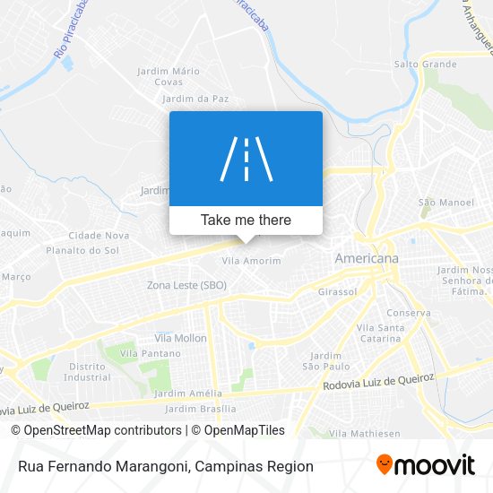 Rua Fernando Marangoni map
