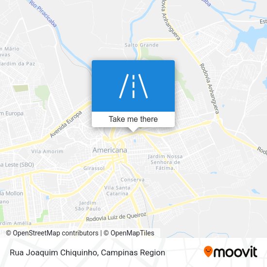 Rua Joaquim Chiquinho map
