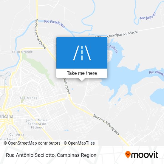 Rua Antônio Sacilotto map